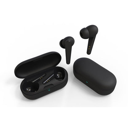 ANC Active Noise Reduction Headphones with Bluetooth connectivity, over-ear design, and built-in microphone