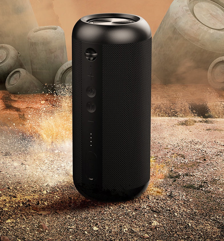 Waterproof Bluetooth Speaker with portable wireless audio, rechargeable battery, and water-resistant design