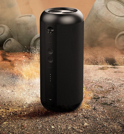 Waterproof Bluetooth Speaker with portable wireless audio, rechargeable battery, and water-resistant design