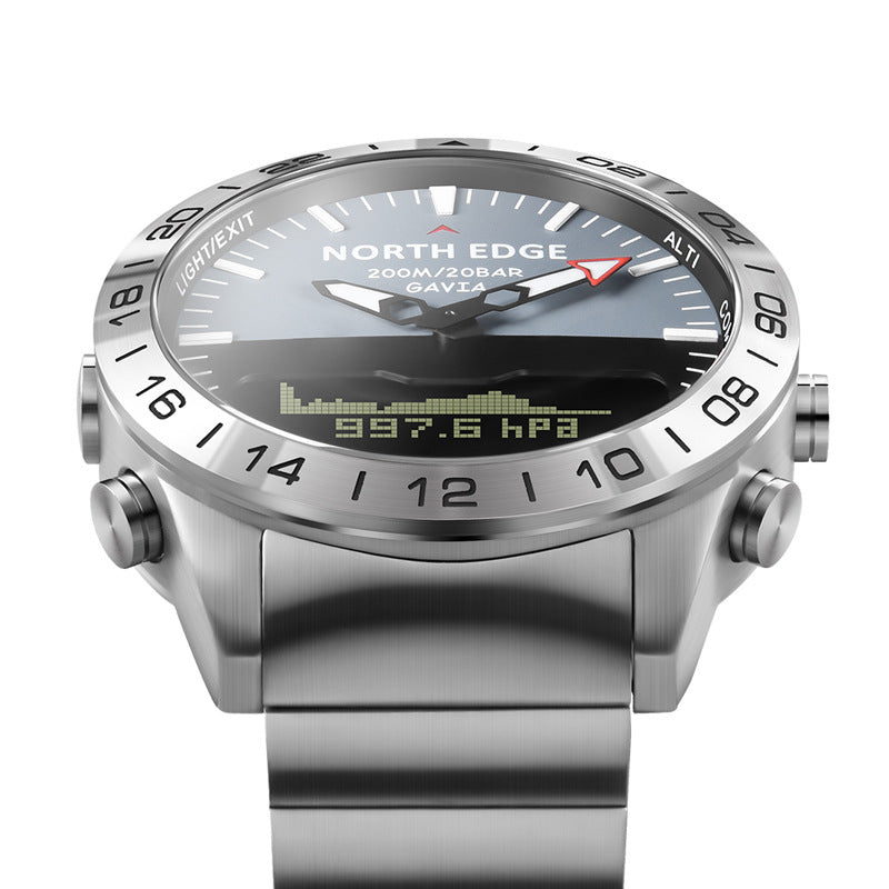 Outdoor Sports Smartwatch with luminous display, swimming-friendly design, and fitness tracking