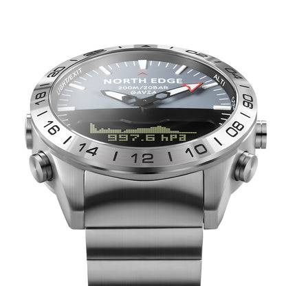 Outdoor Sports Smartwatch with luminous display, swimming-friendly design, and fitness tracking