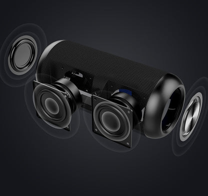 Waterproof Bluetooth Speaker with portable wireless audio, rechargeable battery, and water-resistant design