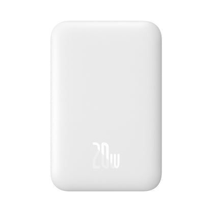 Magnetic Wireless Power Bank with up to 20W fast charging and magnetic wireless charging for compatible smartphones