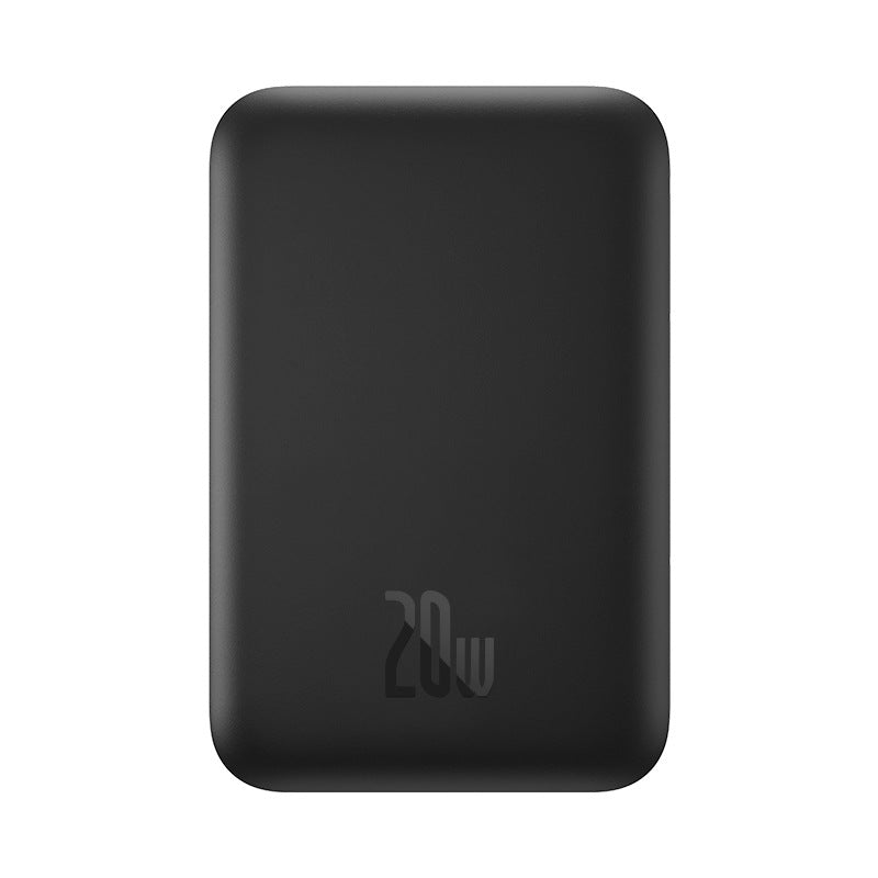 Magnetic Wireless Power Bank with up to 20W fast charging and magnetic wireless charging for compatible smartphones