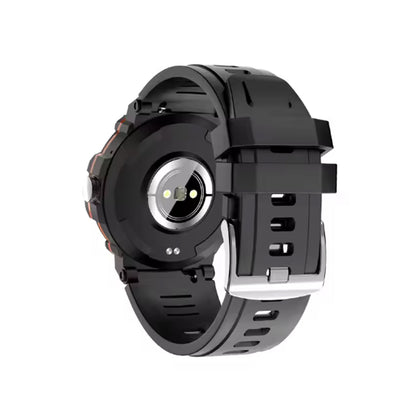 GPS Sports Smartwatch with 1.39-inch TFT display, Bluetooth 5.3, GPS tracking, LED features, and sports modes