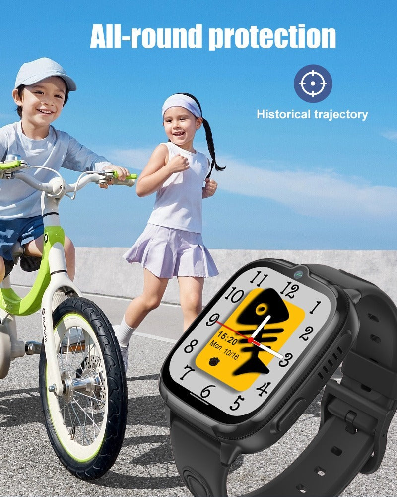 4G Kids Smartwatch with GPS tracking, video calling, SOS button, and waterproof design for children