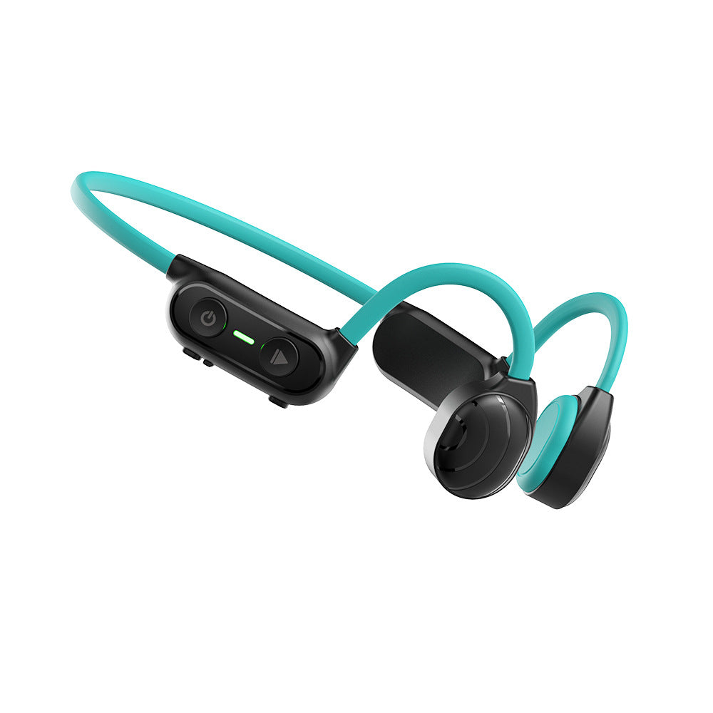Bone Conduction Waterproof Headphones with Bluetooth connectivity, open-ear design, and water-resistant construction
