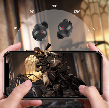 T11 Wireless Bluetooth Earbuds with Bluetooth 5.0, charging case, touch controls, and built-in microphone