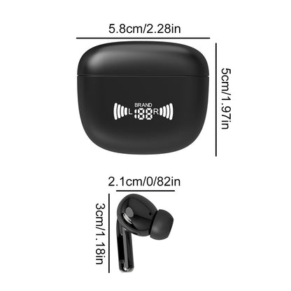 Translator Earbuds with Bluetooth 5.3, two-way translation support, wireless audio, and charging case