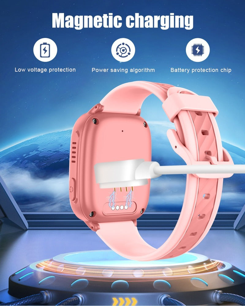 4G Kids Smartwatch with GPS tracking, video calling, SOS button, and waterproof design for children