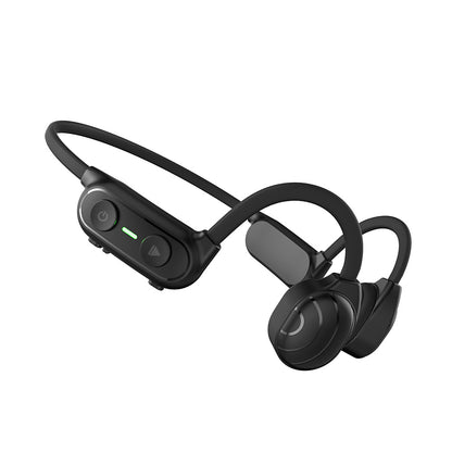 Bone Conduction Waterproof Headphones with Bluetooth connectivity, open-ear design, and water-resistant construction