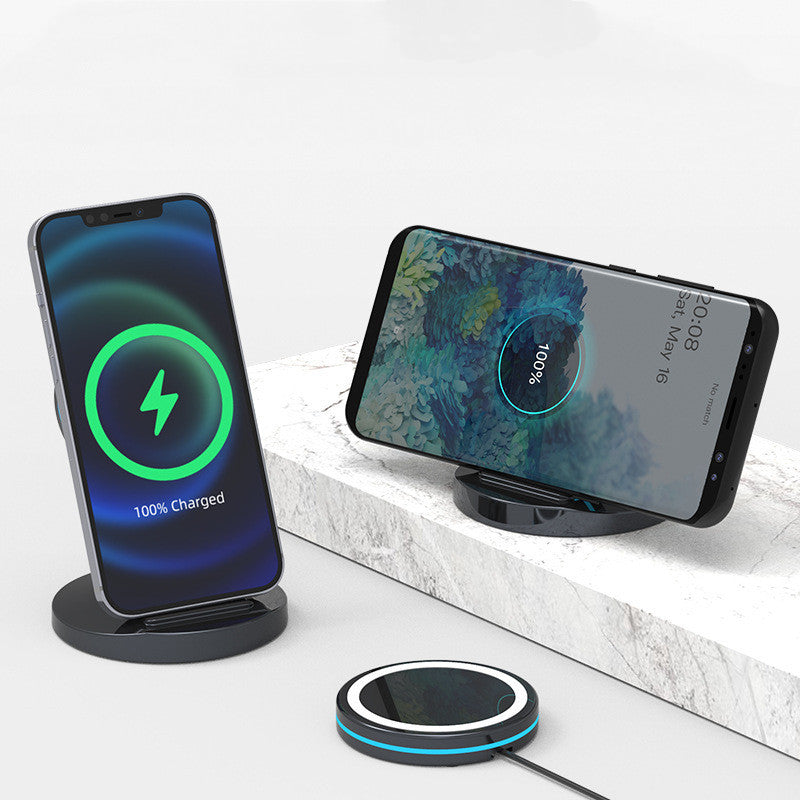 3-in-1 Magnetic Wireless Charger with foldable charging stand for compatible smartphones, earbuds, and smartwatches
