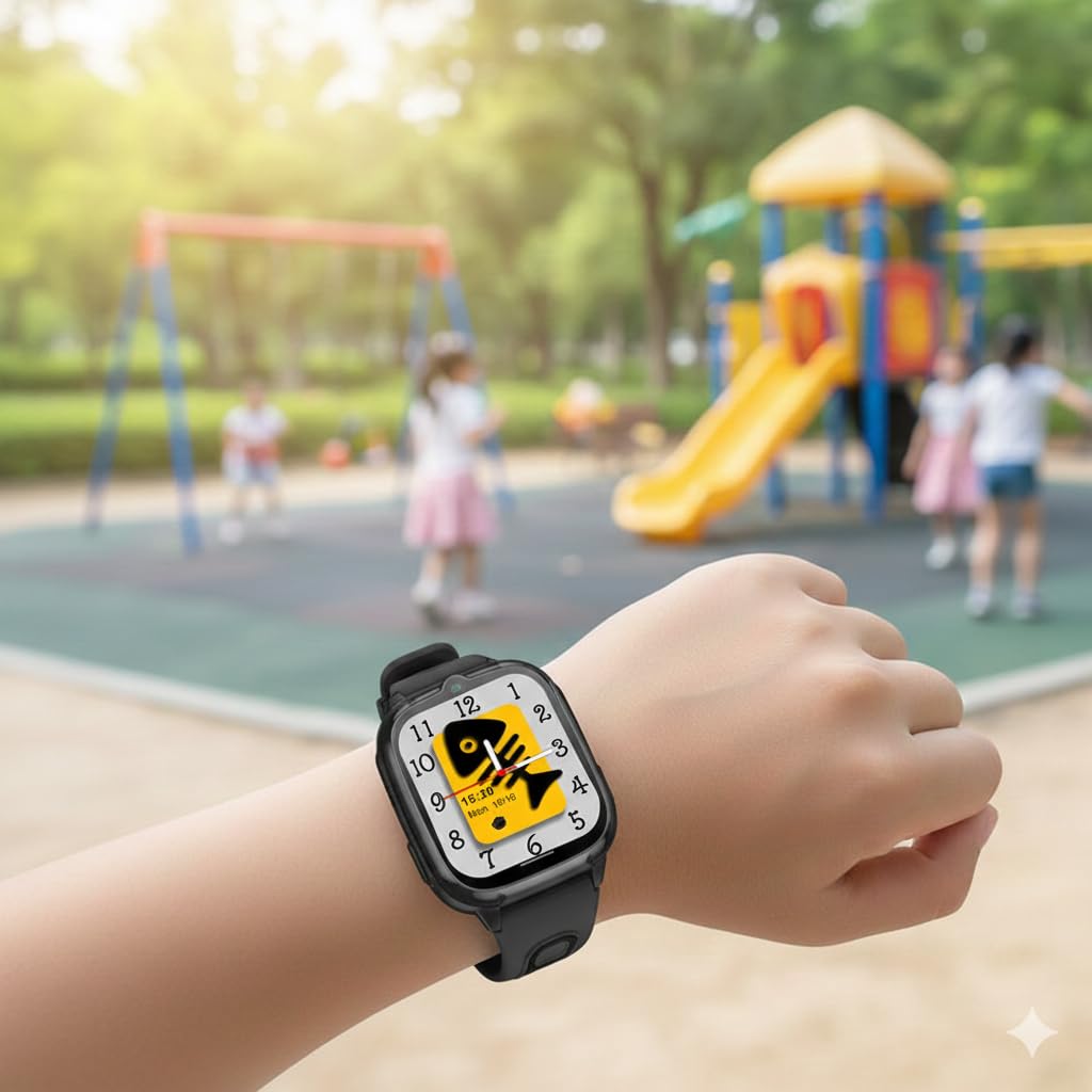 4G Kids Smartwatch with GPS tracking, video calling, SOS button, and waterproof design for children