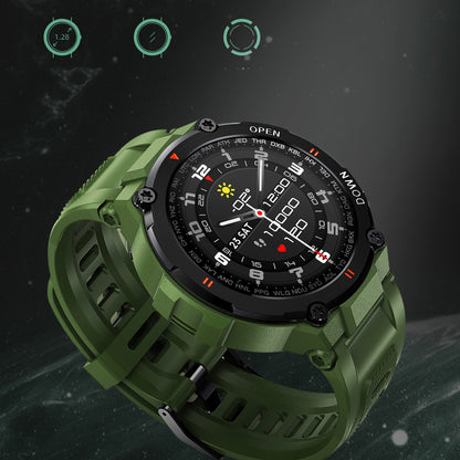 Sports Health Monitoring Watch with heart rate, blood oxygen, blood pressure, sleep tracking, and fitness tracking features