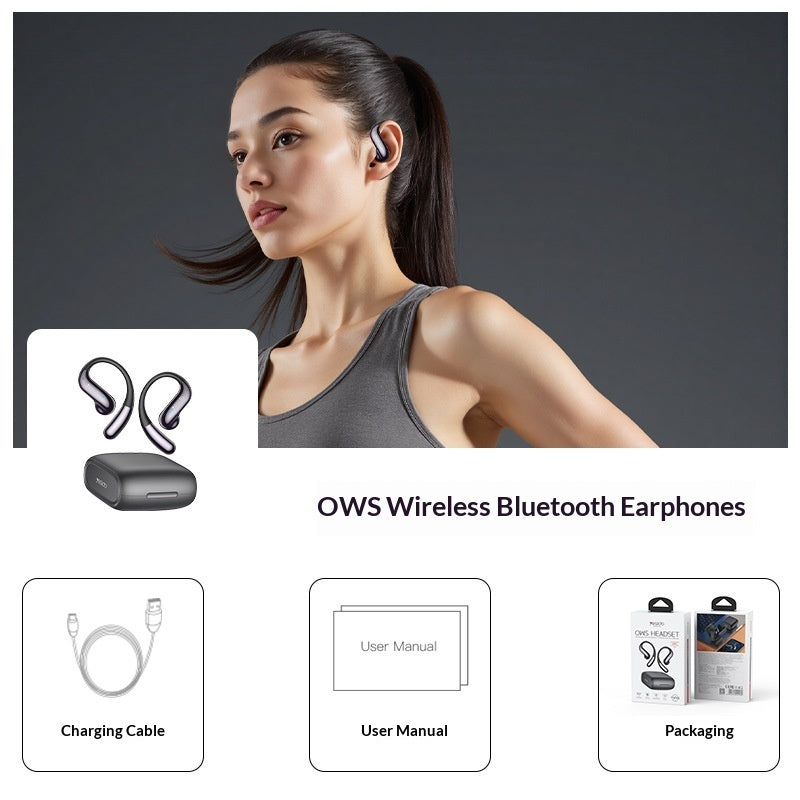 Over-Ear Wireless Bluetooth Headphones with noise-reducing design, Bluetooth connectivity, and rechargeable battery