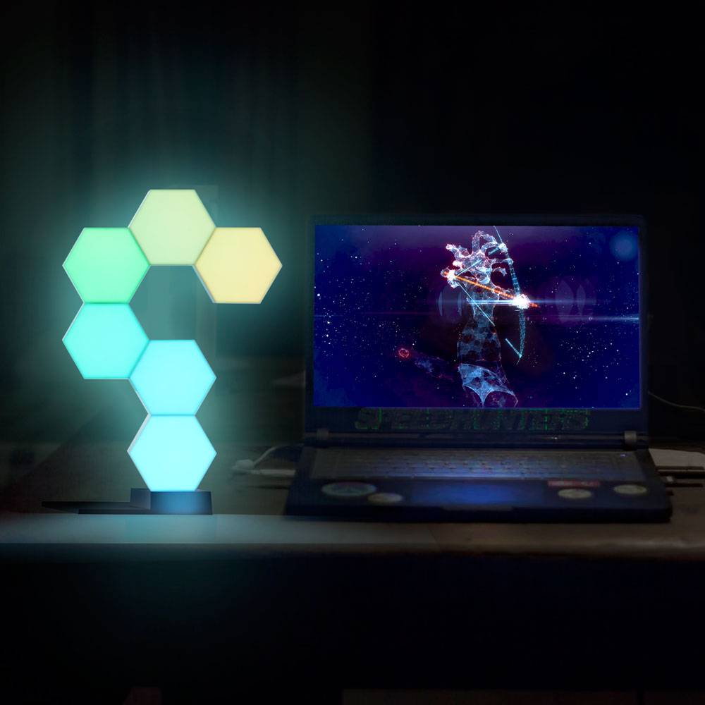 LED Smart Light with WiFi app control, adjustable brightness, and color-changing LED illumination