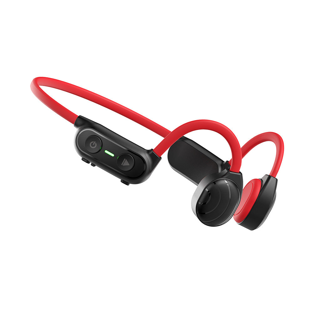 Bone Conduction Waterproof Headphones with Bluetooth connectivity, open-ear design, and water-resistant construction