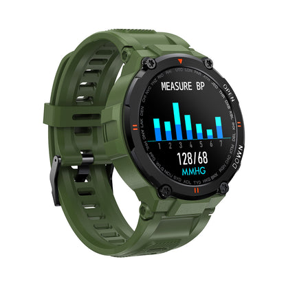 Sports Health Monitoring Watch with heart rate, blood oxygen, blood pressure, sleep tracking, and fitness tracking features