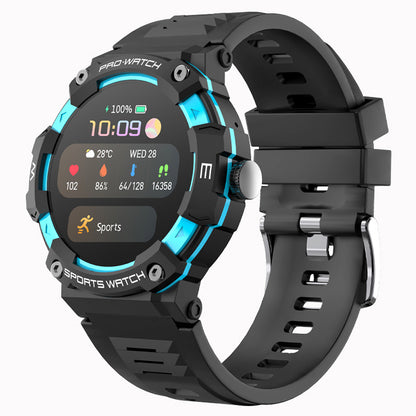 GPS Sports Smartwatch with 1.39-inch TFT display, Bluetooth 5.3, GPS tracking, LED features, and sports modes